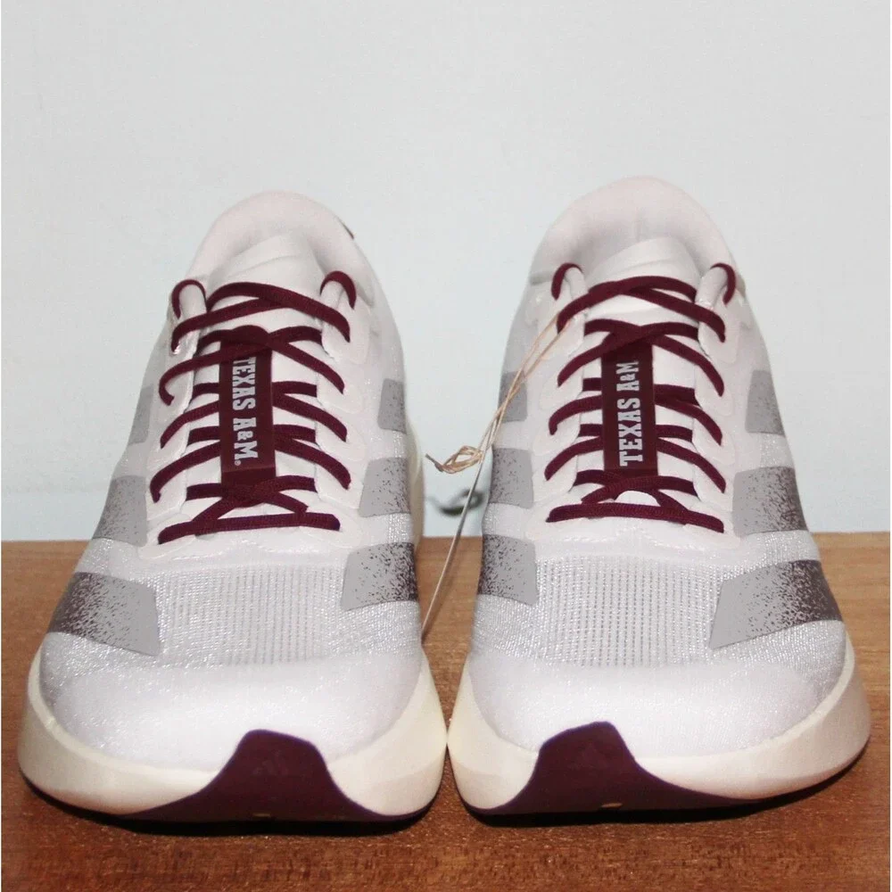 Adidas Adizero Evo SL Texas A&M Running Shoes Mens 10 White Maroon
